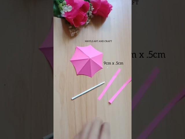 how to make paper umbrella | easy paper craft for kids