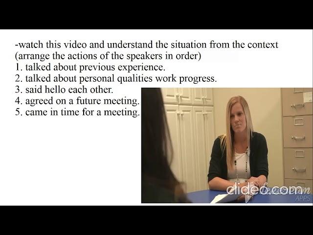 Тема: Job interview