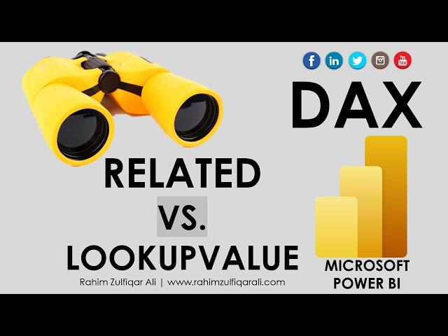 RELATED vs. LOOKUPVALUE DAX in Microsoft POWER BI | Power Pivot in Excel