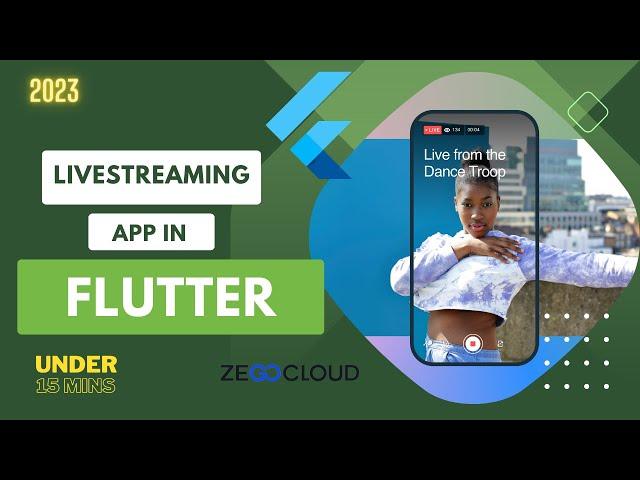 Live streaming app in Flutter under 15 mins | Zegocloud SDK