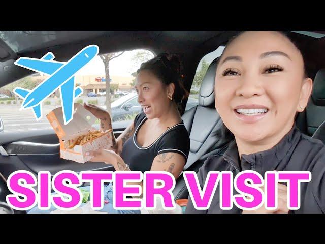 VLOG: My sister visit, The Front Room Movie, Mani Pedi, Daiso Finds and Popeyes!