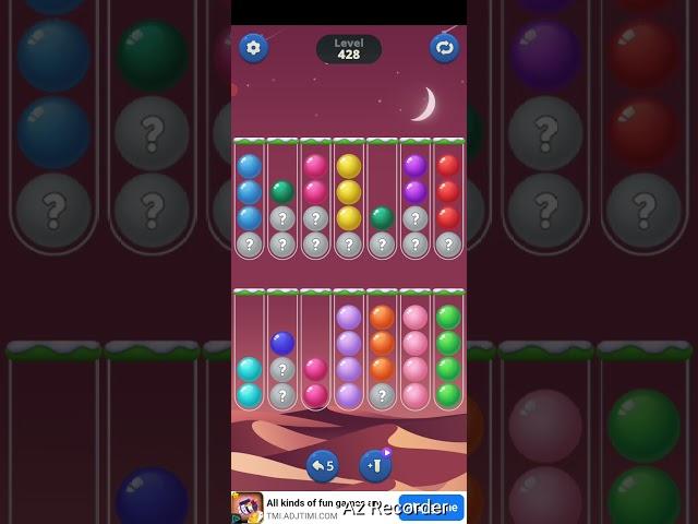 Game:Ball Sort iq Puzzle gameplay level 428 Up ️