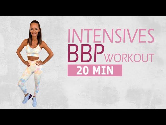 20 MIN INTENSIVE LOWER BODY WORKOUT / Powerful abs, legs + booty workout no jumping | Katja Seifried