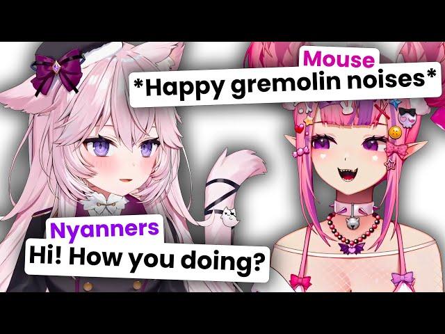 Mouse is so excited to meet Nyanners and Aethel after a long time...