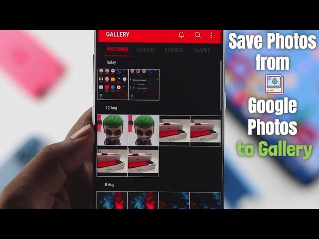 Save Google Photos to Gallery on Android! [How to]