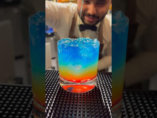 Ultimate Layered Cocktail#shorts #cocktail #drink