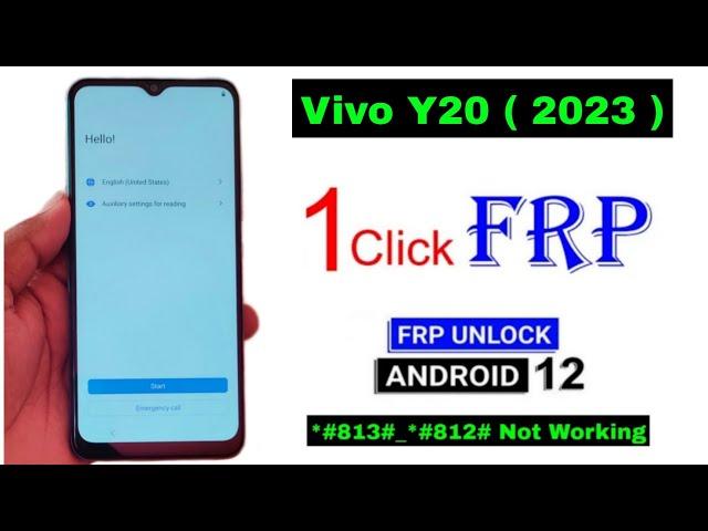 ViVO Y20 Frp Bypass 2022 | Without Pc | Vivo Y20 Google Account Bypass Android 12 100% Tested 2023