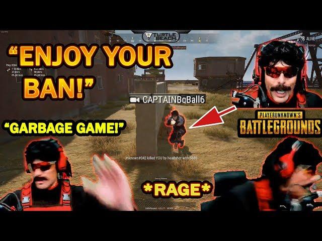 DrDisrespect LOSES IT in RAGE at STREAM SNIPERS & Reports ALL of Them in PUBG! (HILARIOUS)