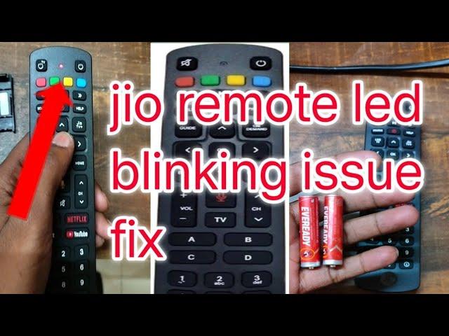 jio remote not working how to fix jio remote led blinking #jioremote #jiofiber