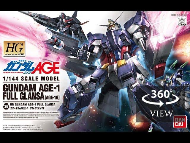 [360°Degree] HG 1/144 Gundam AGE-1 Full Glansa