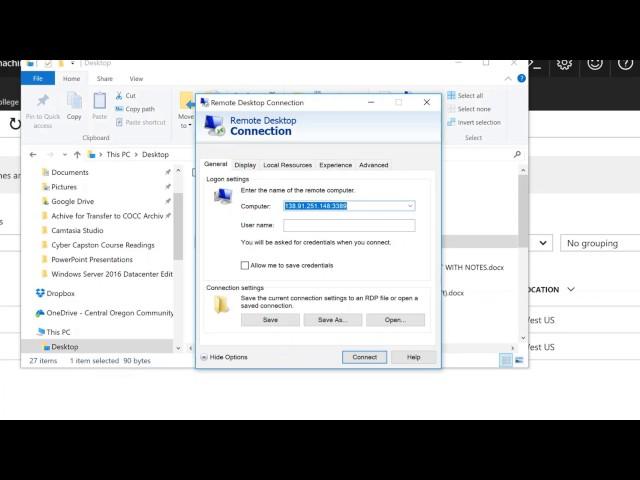 Using Remote Desktop Connection Manager (RDCMan) to connect to Azure Virtual Machines