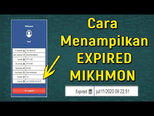 Cara menampilkan Expired pada mikhmon