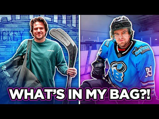 WHAT’S IN MY HOCKEY BAG?! *2024 ICE & ROLLER GEAR*