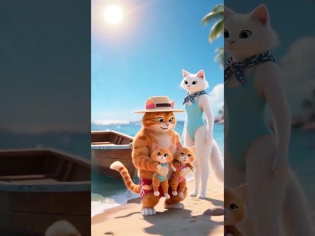 You Won’t Believe What This Furry Family Does After Their Sea Voyage… #cat #suncats #cute#family
