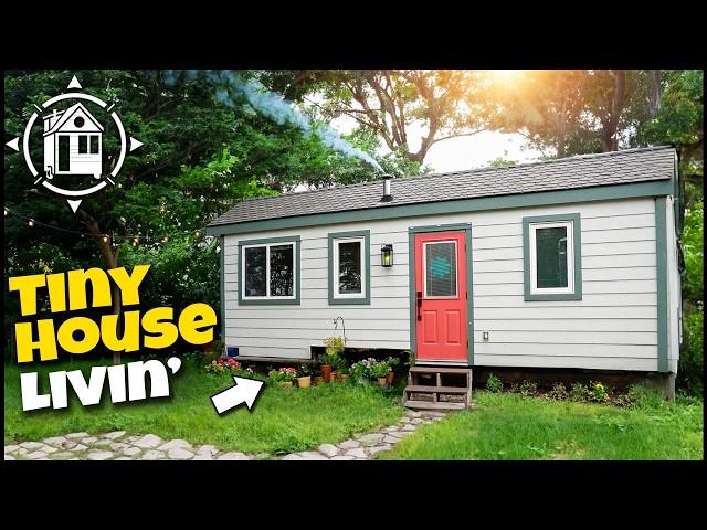 Her cute Tiny House cottage in the country is saving her $$$