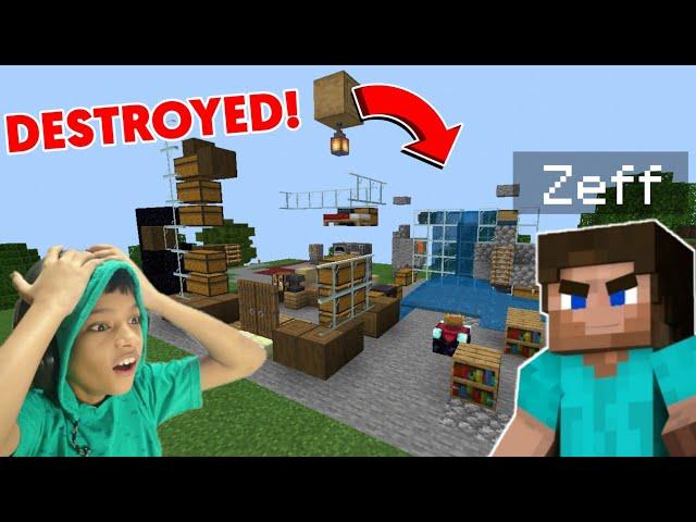 MY BROTHER DESTROYED MY HOUSE | MINECRAFT