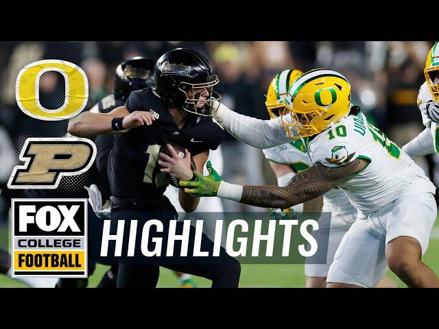 No. 2 Oregon Ducks vs. Purdue Boilermakers Highlights | FOX College Football