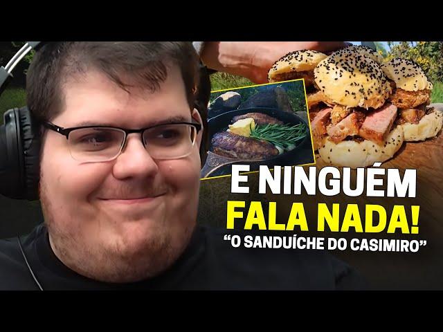 CASIMIRO REAGE: ESSE VÍDEO REVOLTOU A AUDIÊNCIA - SANDUÍCHE XXL NO MEIO DO MATO | Cortes do Casimito