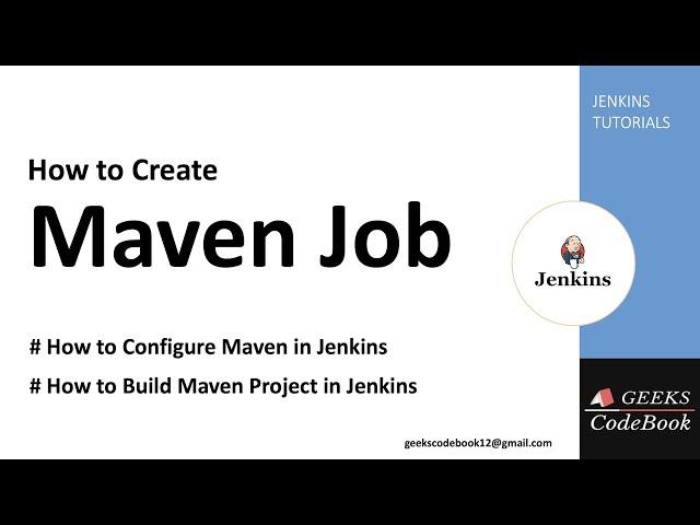 Jenkins #7 | How to create Maven Job in Jenkins