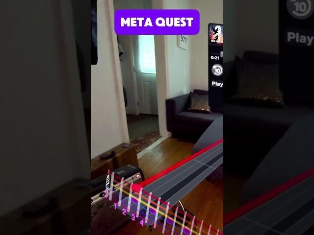 Learn Guitar on Quest in MIXED REALITY! #metaquest #quest #immerrock #vr #mr #ar