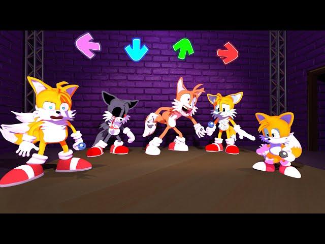 FNF Tails Charcters 3D Animation Test Vs Gameplay Comparison