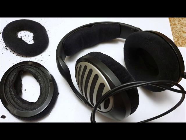 Как заменить амбушюры на наушниках Sennheiser hd515