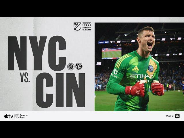 New York City FC vs. FC Cincinnati | Audi 2024 MLS Cup Playoffs | Full Match Highlights