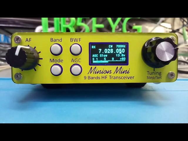 Checking the operation of CW in the transceiver QRPver DC-3001 (Minion Mini)