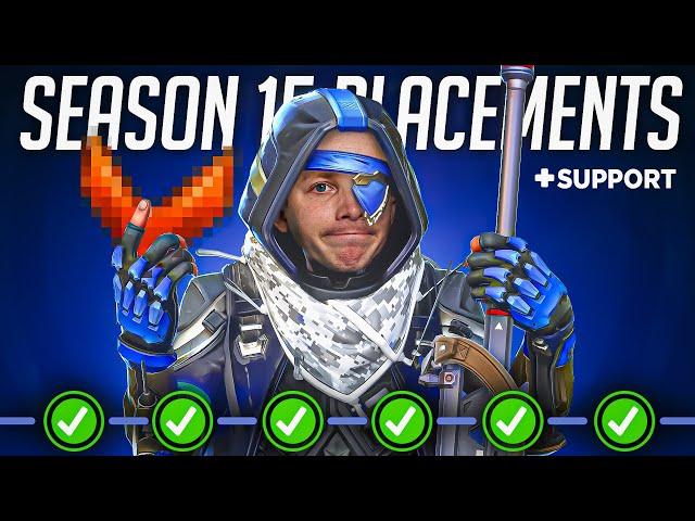 I Did My SUPPORT PLACEMENTS in Season 15... (Perks Are CRAZY)