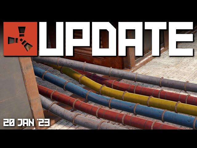 Big change to pipes, new attack heli?? | Rust Update 20th January 2023