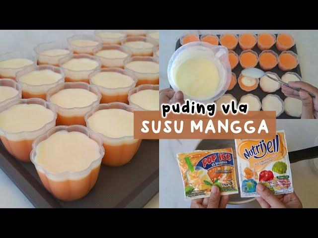 KREASIKAN NUTRIJELL MANGGA MENJADI PUDING MANGGA VLA VANILA INI, DIJAMIN ENAK