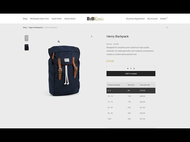 WooCommerce Wholesale: Tiered Pricing Table (Bulk Purchase Discounts) in B2BKing