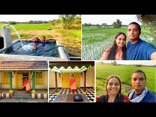 பம்புசெட் குளியல்!! சென்னையில் கிராமத்து வாழ்க்கையா?|Village Life at Chennai|Marutham village resort