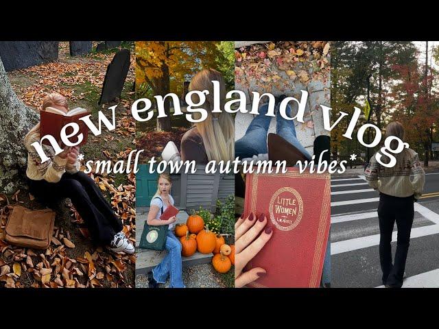 New England autumn vlog! *pumpkin patch, little women house, old library, & Salem, MA* ️