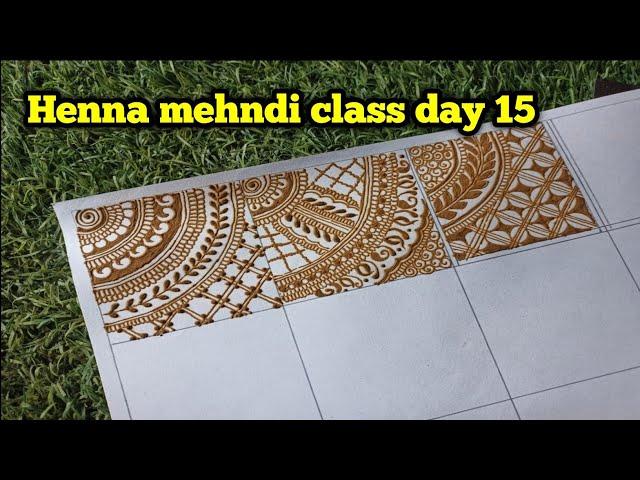 Zikra henna classes day 15 Learn detailed henna with zikra mehndi art basic elements of henna mehndi