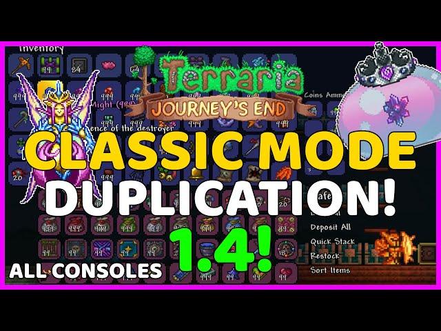 Terraria 1.4 Console Duplication Glitch for Classic Mode! ALL CONSOLES!