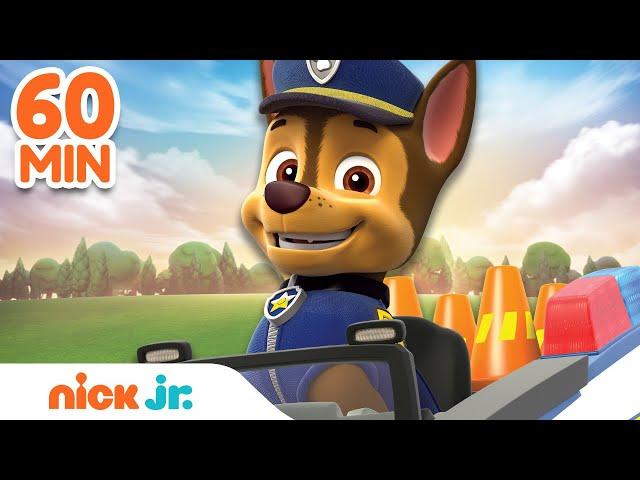 PAW Patrol Chase Is On the Case Rescues! w/ Skye & Marshall | 60 Minute Compilation | Nick Jr.