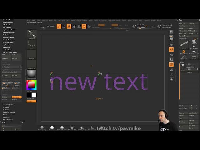 061 ZBrush SVG and Text Options