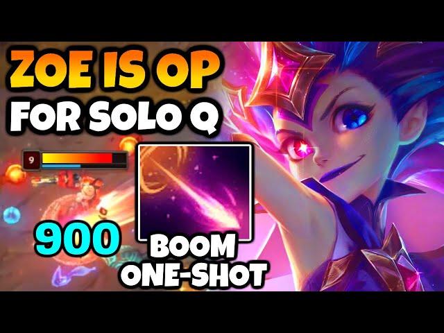 Zoe is one of the BEST SOLO Q MIDS. Here's how to DOMINATE with her.