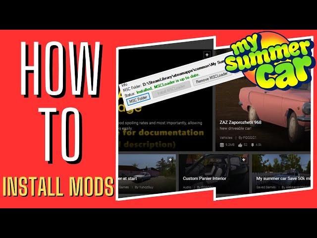 My Summer Car - How to Install Mods (Guide) 2023