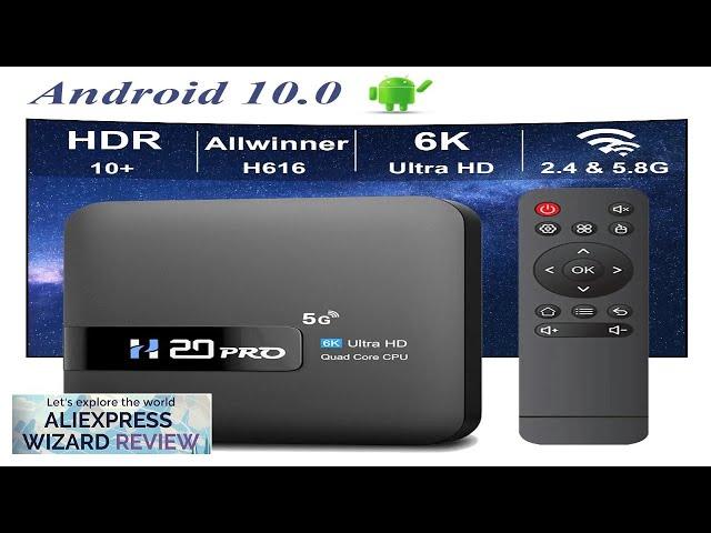 HONGTOP H20PRO Smart TV Box WiFi6 Android 10 6K 4K 3D Media Review