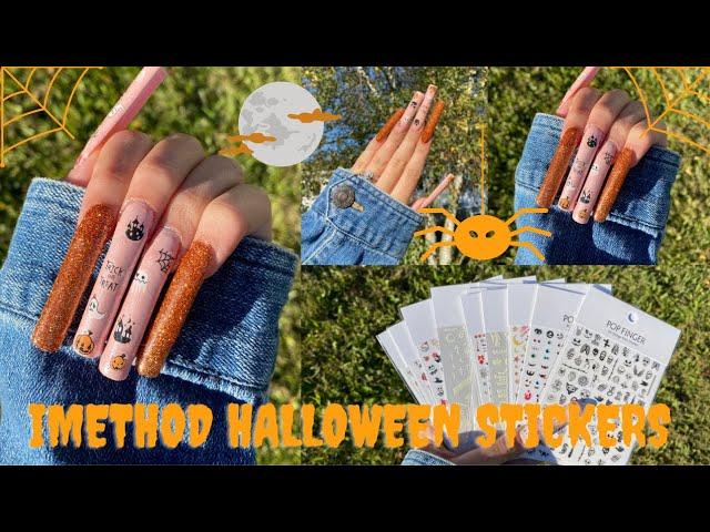 XXXL HALLOWEEN NAILS | iMETHOD BEAUTY HALLOWEEN STICKERS | NAILED BY BRANDI