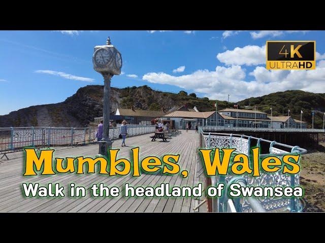 Mumbles, Wales (No Music, No Talk) 4K Walking Tour