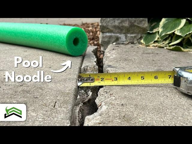 How To Fix A Large Crack In A Concrete Sidewalk | Surprising Results!