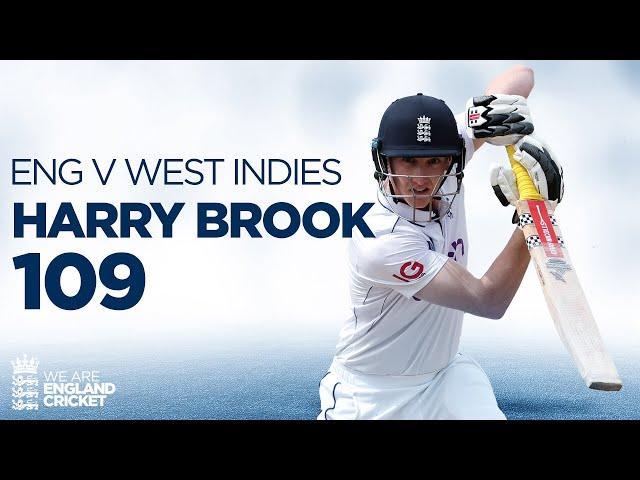 He's Done It  | Harry Brook Hits First Home Century At Trent Bridge | England v West Indies