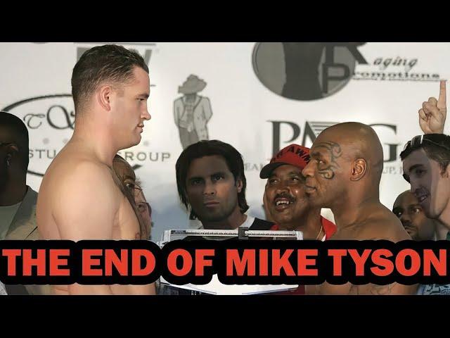 Mike Tyson vs Kevin McBride.  Tyson loses and retires from boxing. Full Fight.