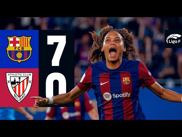 LIGA F | FC BARCELONA 7 vs 0 ATHLETIC CLUB 