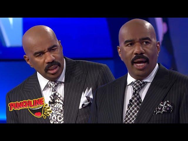 STEVE HARVEY Cracks Up At These FUNNIEST Fail Answers on Family Feud