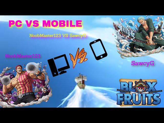 ️| BLOX FRUIT | PC VS MOBILE | NOOBMASTER123 VS SAWCYG | WHO WILL WIN?!?!?!?| ️