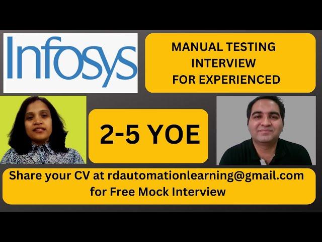 Manual Testing Interview Questions and Answers| Manual Testing Mock Interview for Experienced